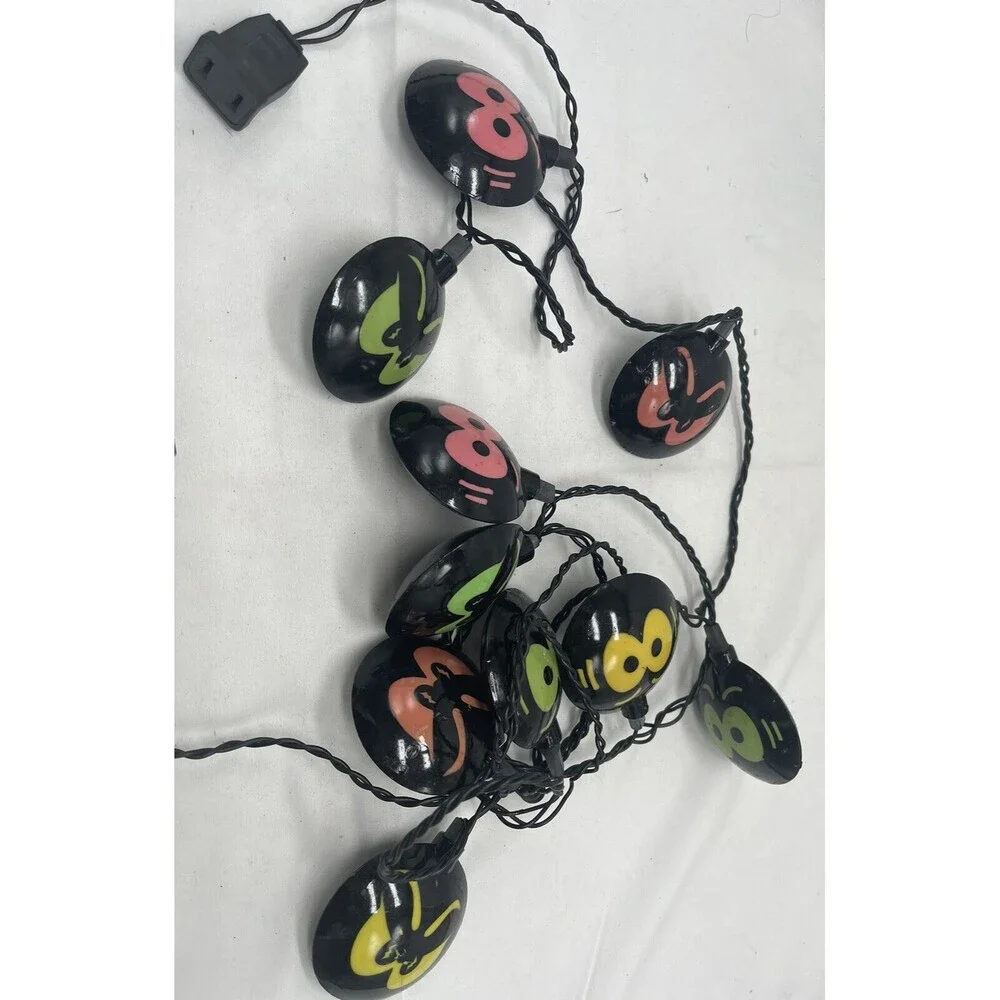 Halloween Light Strands Glowing Eyes And Faces Stackable Strands Novelty Lights